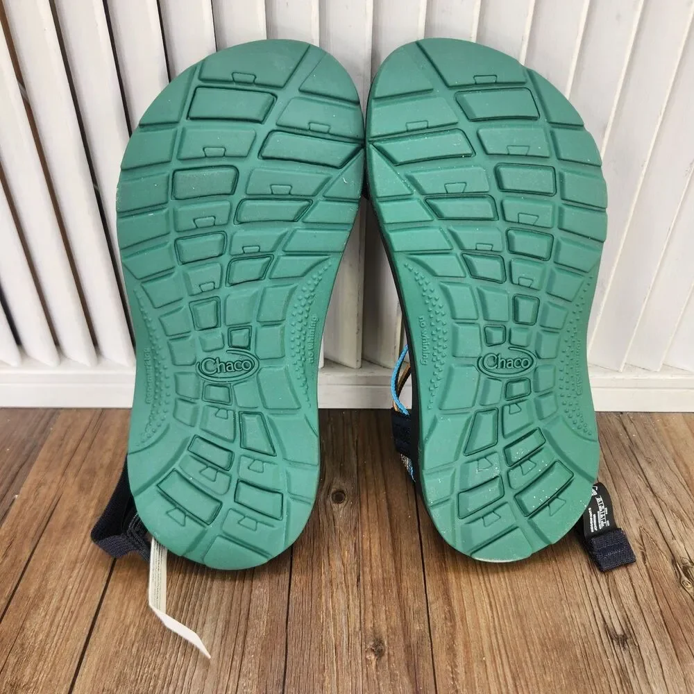 Chaco ZX/1 Ecotread Kids Sz 3 M Rising Navy Blue Strappy Beach Sandals JCH180386